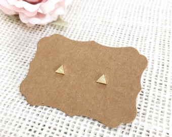 Triangle Earrings ~ Silver/Gold