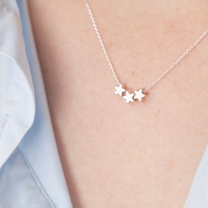 3 Star ~ Starry Skies Necklace ~ Silver/Gold/RoseGold