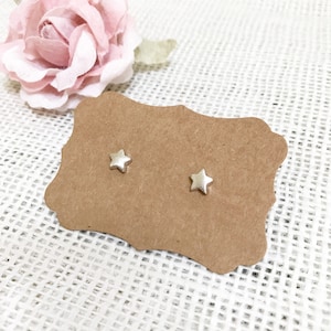 Star Earrings Silver/Gold/RoseGold image 1