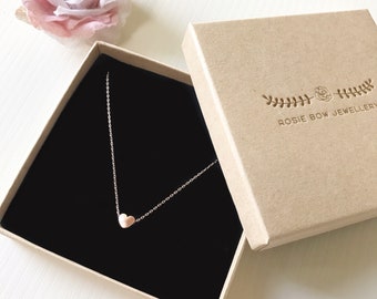 Dainty Heart Necklace ~ Silver/Gold/RoseGold