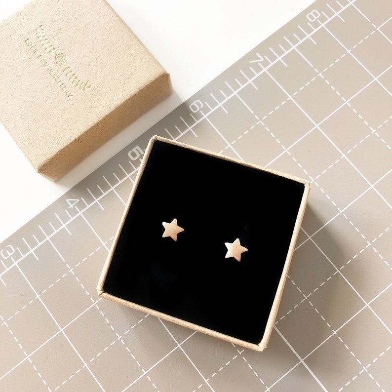Star Earrings Silver/Gold/RoseGold image 3