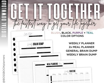 GET itTOGETHER KIT | Personal organization worksheets - digital