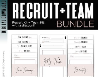 RECRUIT + TEAM BUNDLE | Direct Sales Training Worksheets for leaders