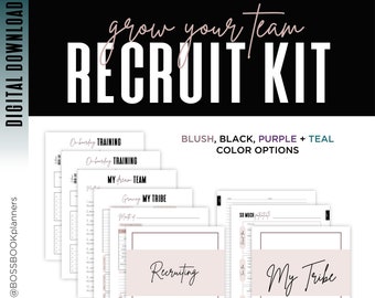 RECRUIT KIT  |  Direct Sales Worksheets for leaders