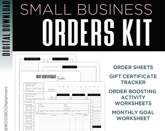 Order Tracking  |  Small Business Worksheets