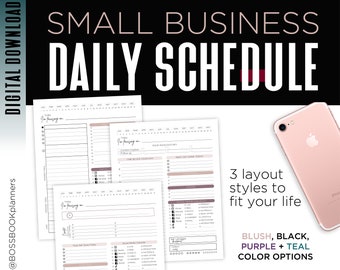 DAILY SCHEDULE  |   Small Business, Etsy sales, Entrepreneur