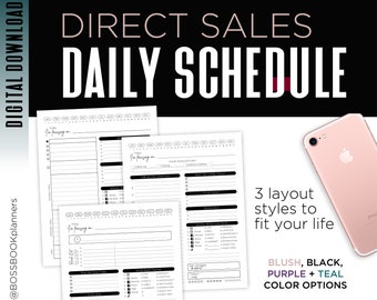 DAILY SCHEDULE  |   Direct Sales Reps - MLM - social sales