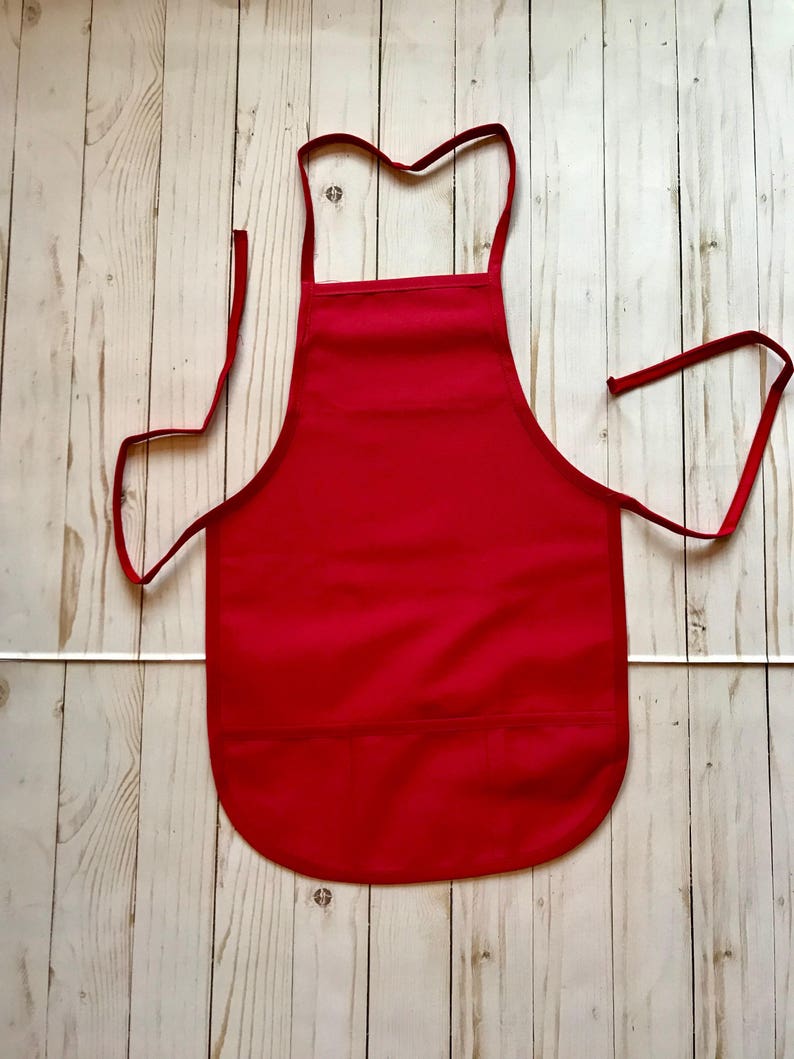 monogrammed apron personalized child chef apron child birthday gift child apron Childs apron personalized monogrammed child art apron