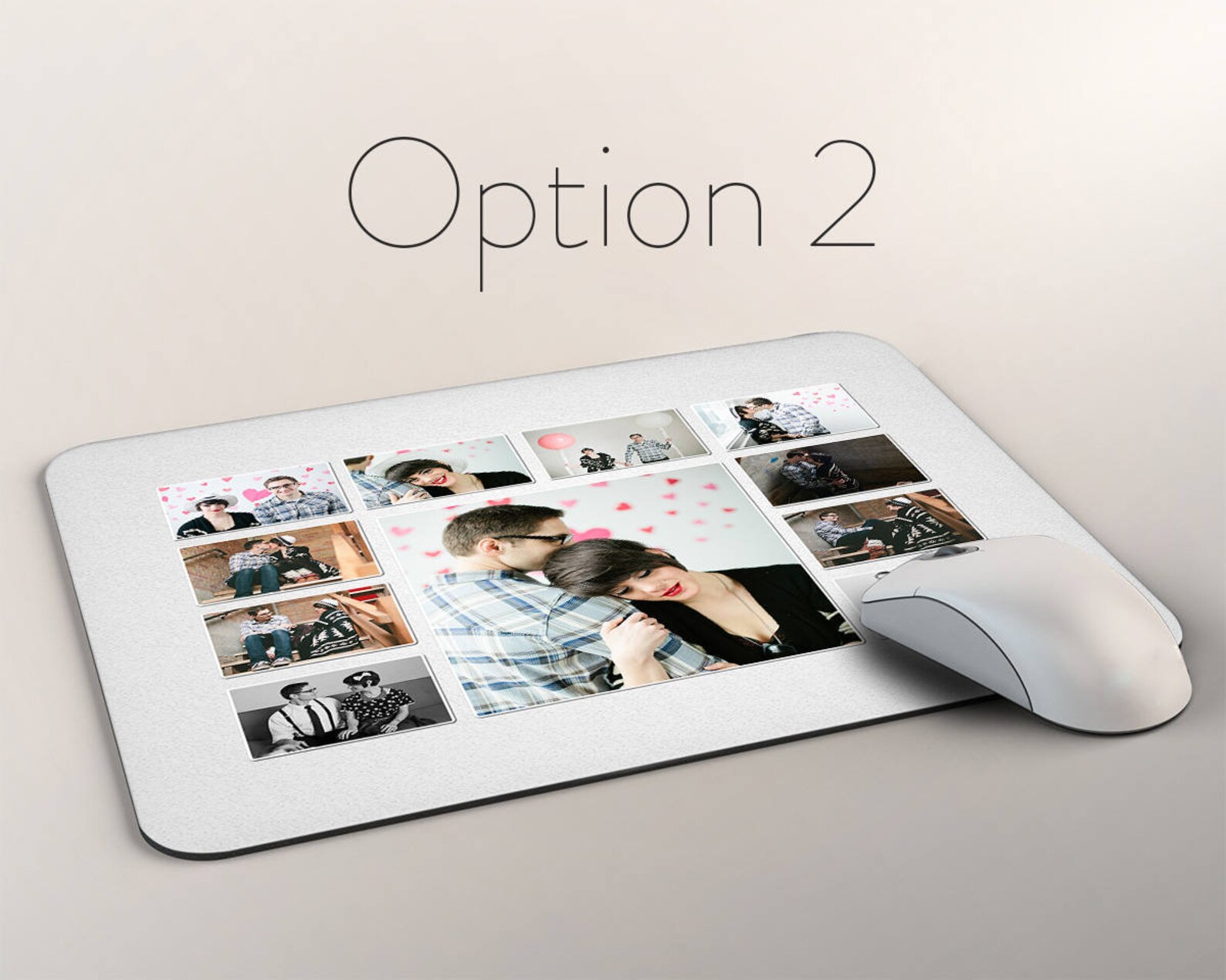 Customized Mouse Pad Picture Collage Photo MousePad With Etsy
