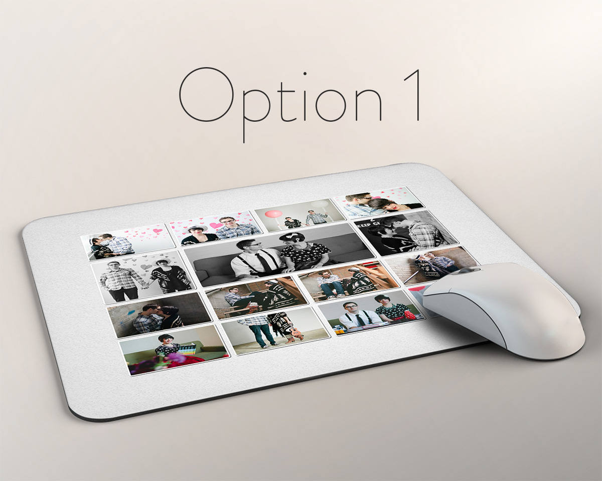 Customized Mouse Pad Picture Collage Photo MousePad With Etsy
