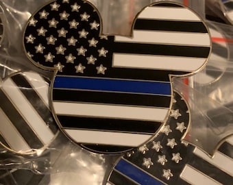 Thin Blue Line Flag Pin