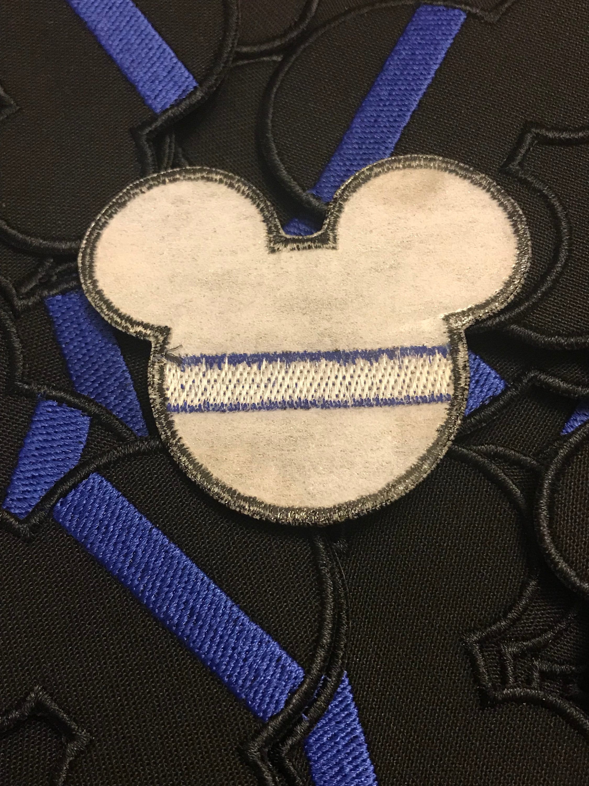 Thin Blue Line Mickey Patch - Etsy