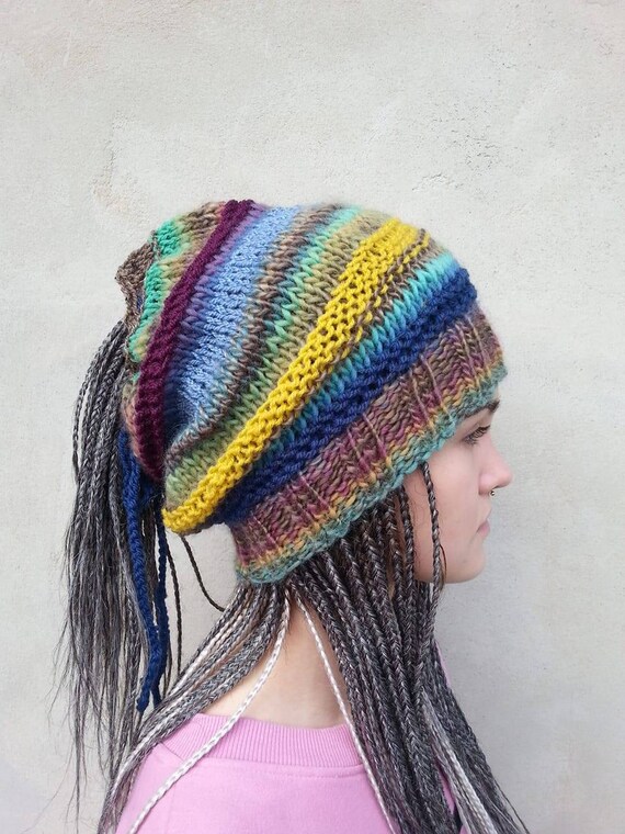 rasta knit hat