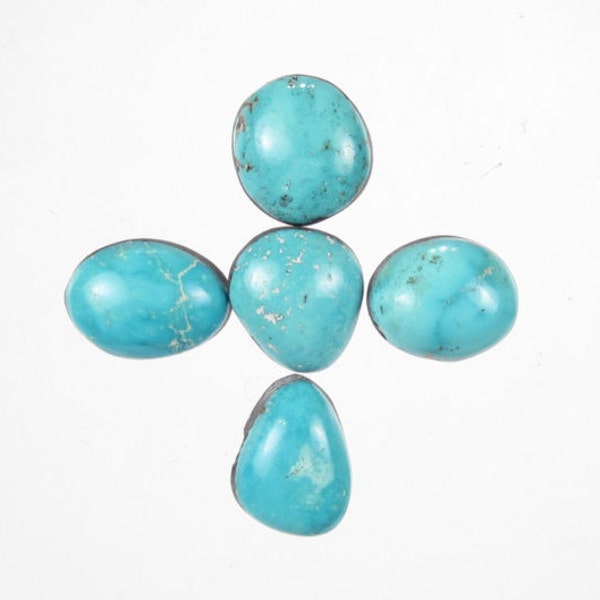 Natural Candelaria American Turquoise Cabochon Matched Set Parcel (CAN7)