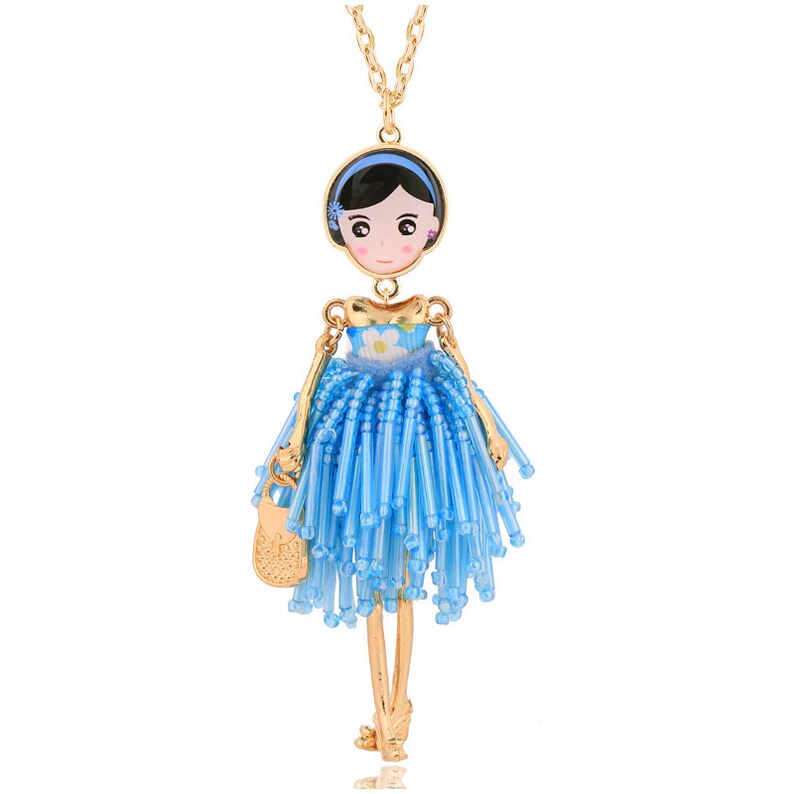 French Doll Pendant Necklace