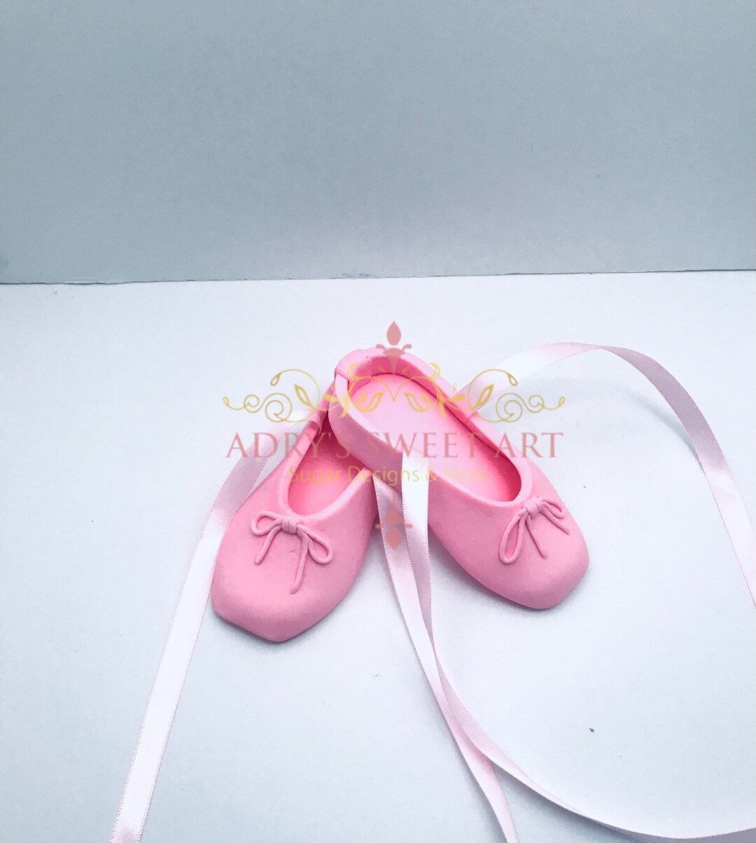 Gum Paste Ballet Slippers Cake Topper Etsy