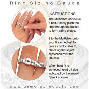 US ring sizer, Multisizer, ring size 1-17, measure your fingers before buying image 2
