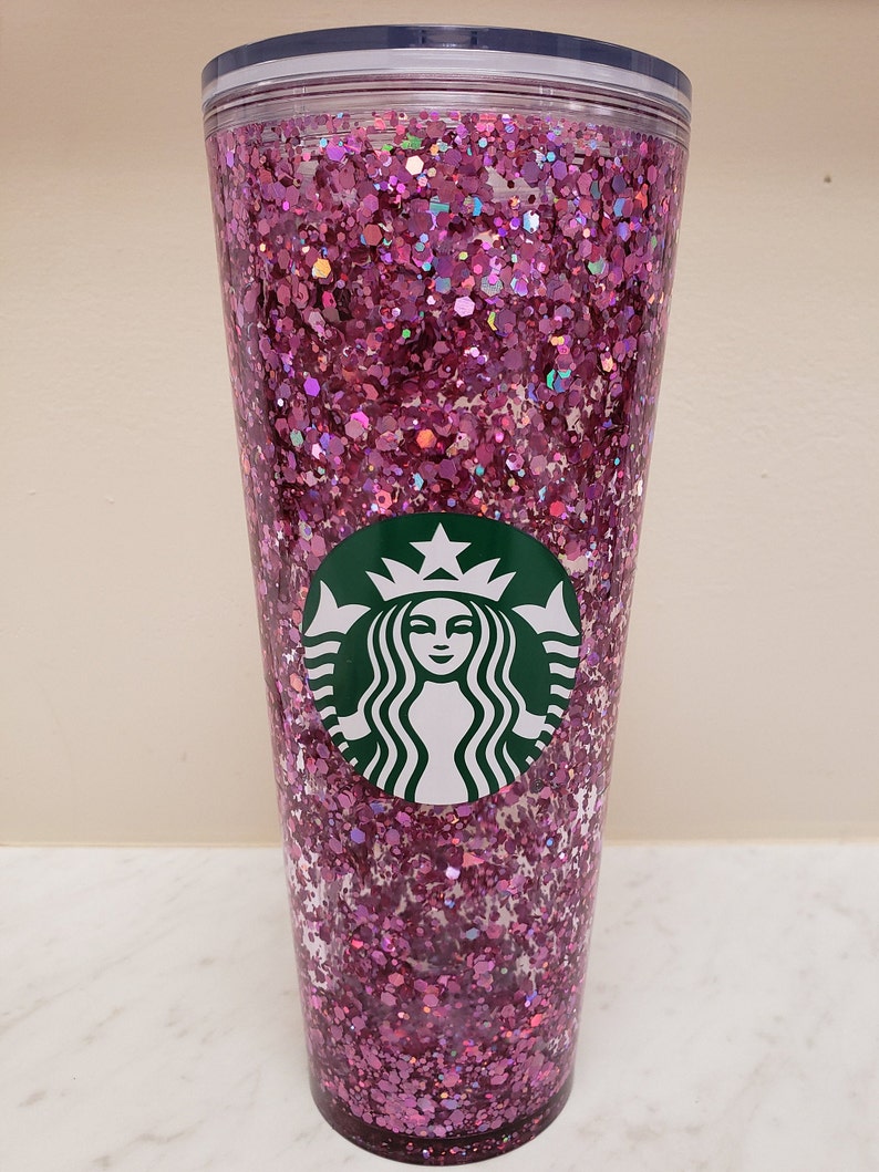 Starbucks Floating glitter Tumbler | Etsy