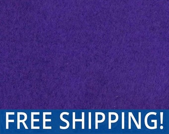 Purple Solid Fleece Fabric - Sold by The Yard & Bolt - Ideal for Sewing Projects, Scarves, No Sew Fleece Tie Blankets - Free Shipping!!