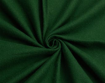 Hunter Green Solid Flannel Fabric by the Yard | 44" Wide | for Baby Blankets, Scarves and Sleepwear