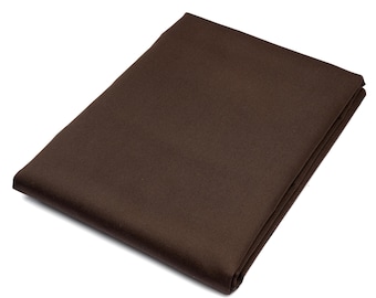Brown Poly Cotton Twill Fabric by the Yard | 60" Wide | 65/35% Polyester Cotton