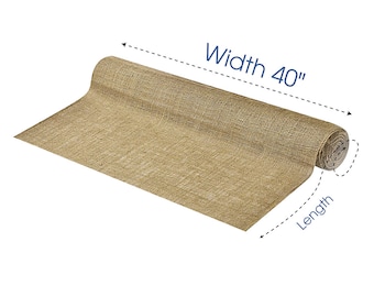 Premium Natural Burlap Fabric - 40" Wide - 100% Jute - Sold by The Yard & Bolt - Great for Weddings, Home Crafts, and Gardening