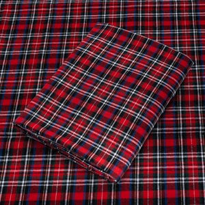 Red and Black Tartan Plaid Flannel Fabric - 60&quot; Wide - 100% Cotton - Sold by the Yard - for Shirts, Scarves, Pajamas & Blankets