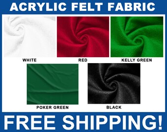 Acrylic Craft Felt Fabric - 72" Wide - Sold by The Yard & Bolt - <BUY More and Save MORE> - Free Shipping