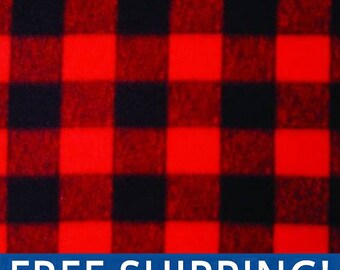 Plush Fabric Polyester 13 Oz 58-60 338813P/_CLASSIC PLAID Classic Plaid Anti-Pill Polar Fleece