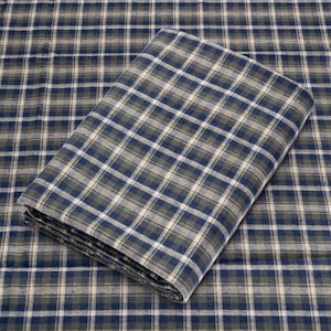 Blue and Green Tartan Plaid Flannel Fabric - 60&quot; Wide - 100% Cotton - Sold by the Yard - for Shirts, Scarves, Pajamas & Blankets