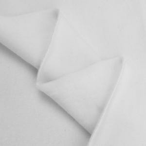 White Polyester Sweatshirt Fleece Fabric - 85/15% Polyester Cotton - 60" Wide -  Sold by the Yard - for Hoodies, Sweatshirts & Sweatpants