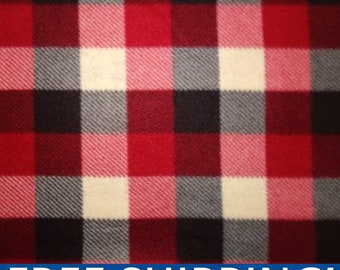 Plush Fabric Polyester 13 Oz 58-60 338813P/_CLASSIC PLAID Classic Plaid Anti-Pill Polar Fleece