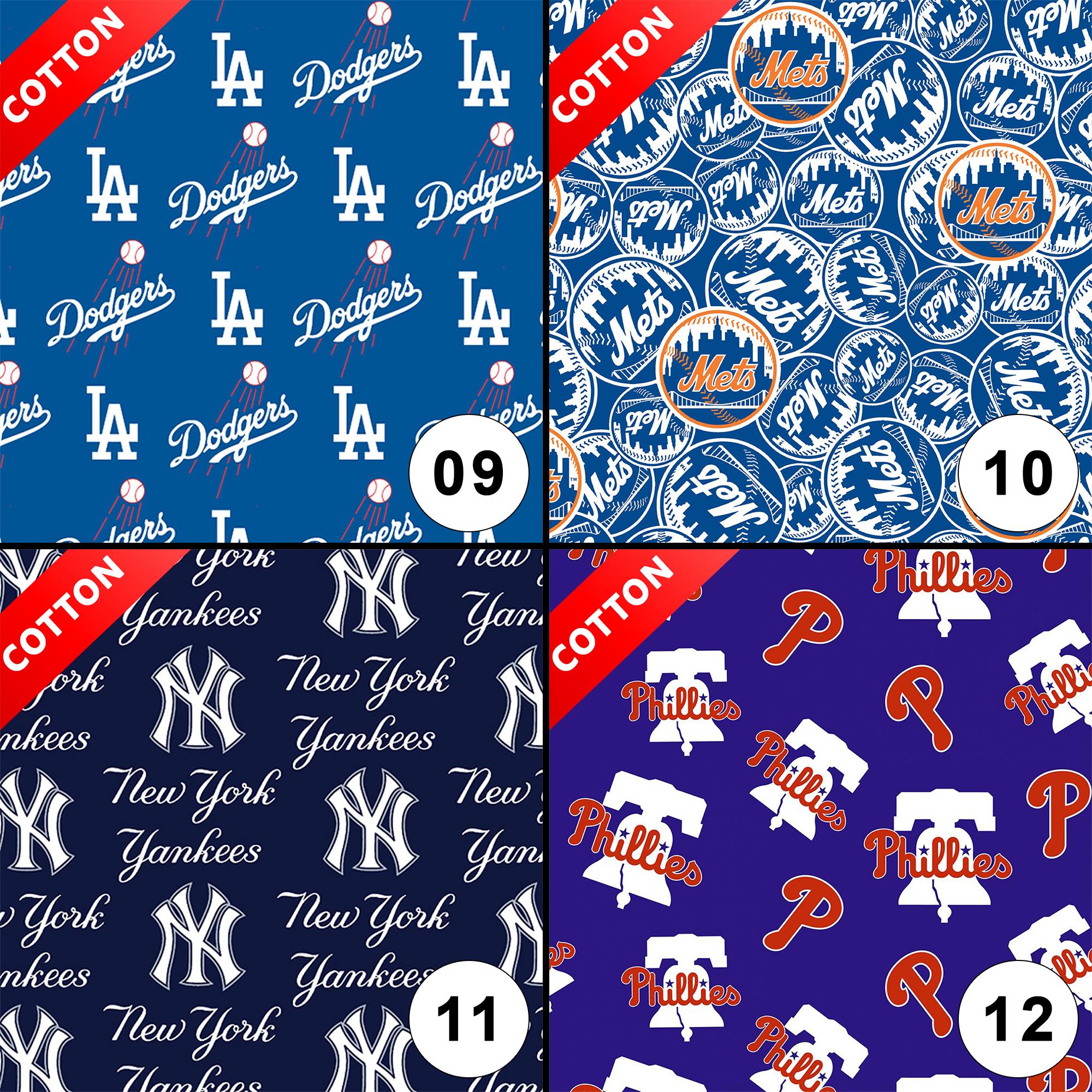 Mlb Team Patterns MLB Team Cotton Fabric - 58