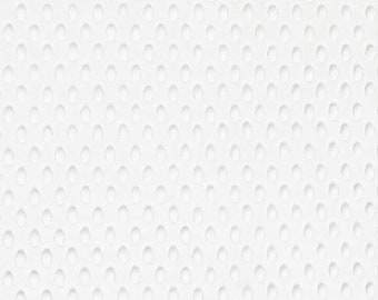 White Minky Dimple Dot Fabric - Sold by the Yard & Bolt - Ideal for Blankets, Robes, Soft Toys and Baby Apparel
