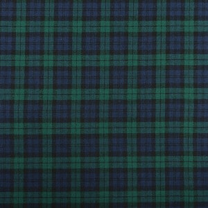 100% Cotton Tartan Plaid Flannel Fabric - Sold by the Yard and Bolt - Ideal for Shirts, Scarves, Pajamas & Blankets