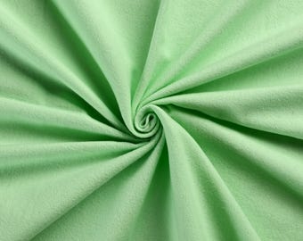 Mint Solid Flannel Fabric by the Yard | 44" Wide | for Baby Blankets, Scarves and Sleepwear