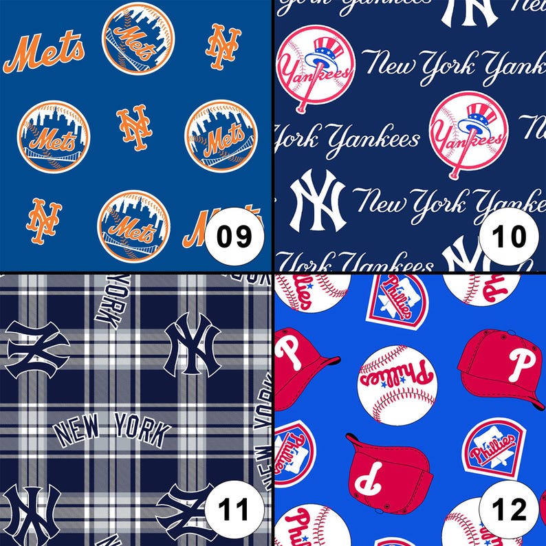 Mlb Team Patterns MLB Team Fleece Fabric - 58