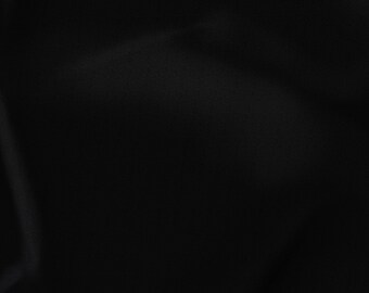 Black Polyester Poplin Fabric - Sold by the Yard and Bolt - Ideal for Apparel, Backdrops, Drapes, Tablecloths & Decorations
