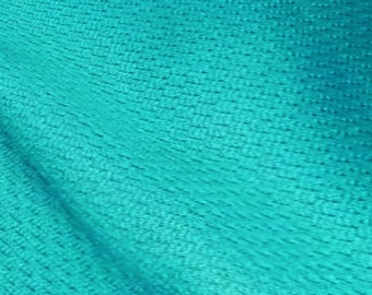 Teal Dimple Mesh Jersey Fabric - Ideal for Athletic Jersey Uniforms - Sold by The Yard & Bolt - Free Shipping!
