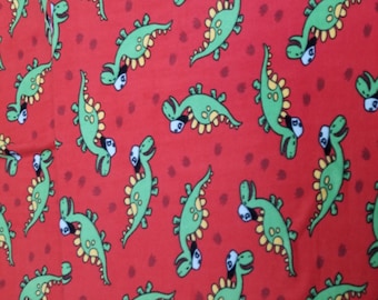 Dinosaurs Childrens Kids Fleece Fabric - 60" Wide - 100% Polyester - Sold by the Yard - for No Sew Fleece Throws and Tie Blankets