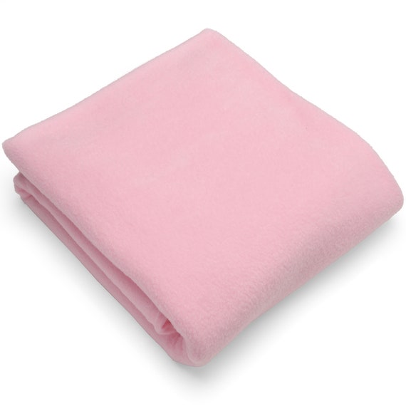 Baby Pink Solid Anti pill Fleece Fabric 60 Wide Sold by the Yard for Sewing Projects Scarves No Sew Fleece Throws Tie Blankets Etsy