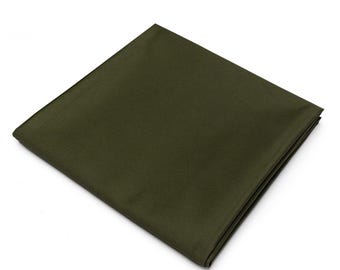 Olive Poly Cotton Twill Fabric by the Yard | 60" Wide | 65/35% Polyester Cotton