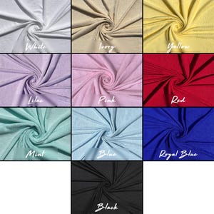 Terry Towel Fabric  - 10 oz - 45&quot; Wide - 100% Cotton - Sold by the Yard - for Robes, Towels, Washcloths, Cleaning Cloths & Dish Rags