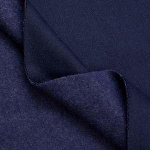Navy Polyester Sweatshirt Fleece Fabric - 85/15% Polyester Cotton - 60" Wide -  Sold by the Yard - for Hoodies, Sweatshirts & Sweatpants