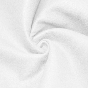 White Acrylic Craft Felt Fabric - Sold by the Yard & Bolt - Ideal for Kids&#39; Crafts, School Projects, Costumes and Decorations