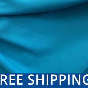 Turquoise Polyester Poplin Fabric - Sold by the Yard and Bolt - Ideal for Apparel, Backdrops, Drapes, Tablecloths & Decorations