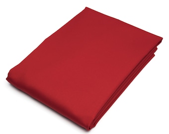Red Poly Cotton Twill Fabric by the Yard | 60" Wide | 65/35% Polyester Cotton