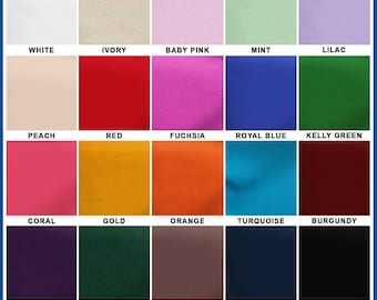 Polyester Poplin Fabric - Sold by the Yard and Bolt - Variety of Colors - Ideal for Apparel, Backdrops, Drapes, Tablecloths & Decorations