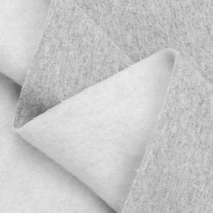 Heather Gray Cotton Sweatshirt Fleece Fabric - 60&quot; Wide - 90/10% Cotton Polyester - Sold by the Yard - for Hoodies, Sweatshirts & Sweatpants