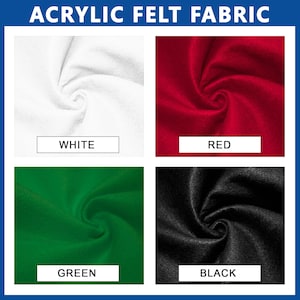 Acrylic Craft Felt Fabric - Sold by the Yard & Bolt - Ideal for Kids&#39; Crafts, School Projects, Costumes and Decorations